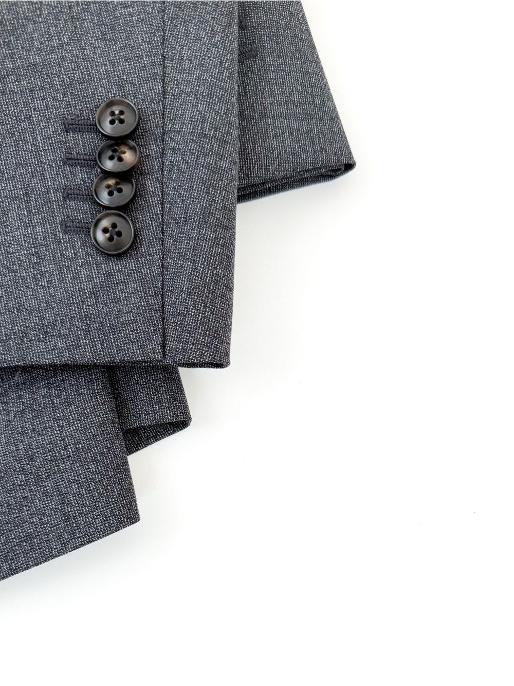 Suitsupply Lazio Slim Fit Italian Pure Wool Suit Gray Men's 40R Jacket Pants - Picture 14 of 16